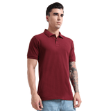 PREMIUM POLO | MEN | WINE BERRY - Teestra