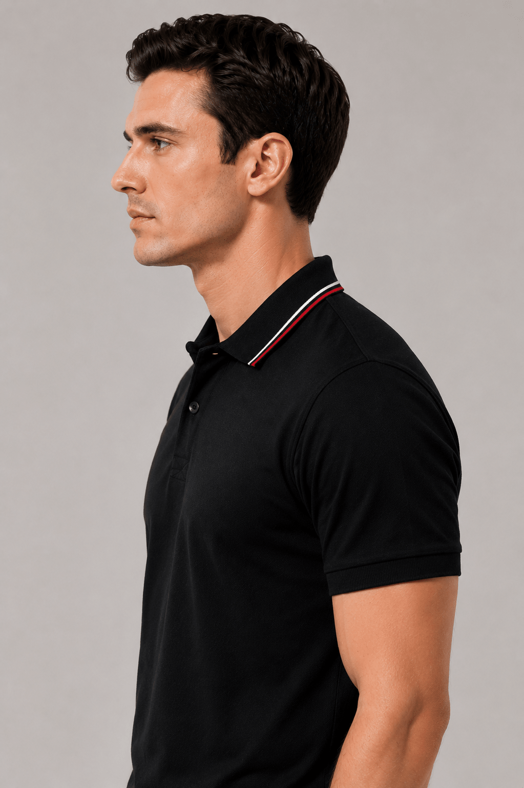 Premium Polo Striped Collar - Teestra