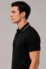 Premium Polo Striped Collar - Teestra