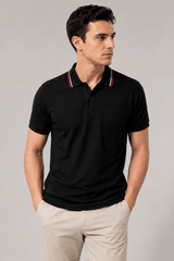 Premium Polo Striped Collar - Teestra