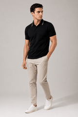 Premium Polo Striped Collar - Teestra