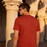 Red Plain Round Neck Tshirt - Teestra