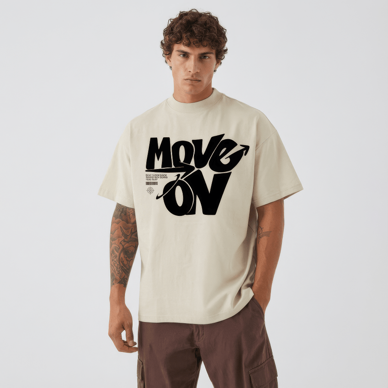 Round Neck | Beige | Move On - Teestra