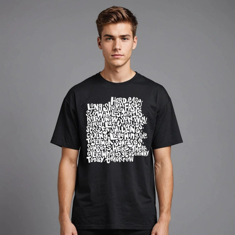 ROUND NECK | BLACK | CREW - Teestra