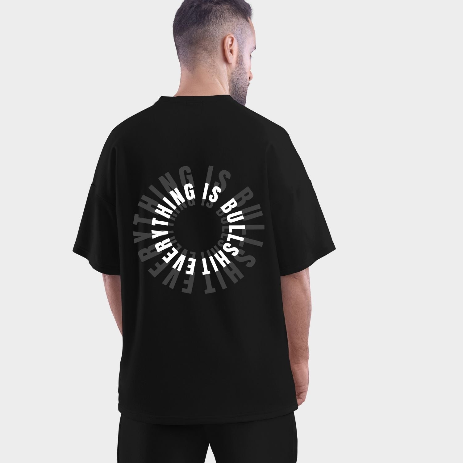 ROUND NECK | BLACK | EVERYTHING IS BULLSHIT - Teestra