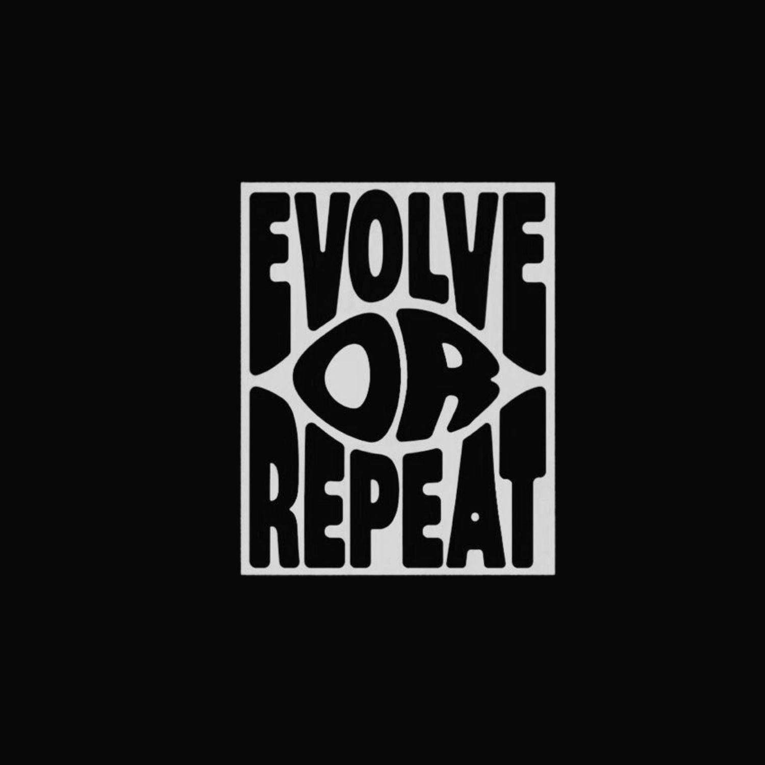 ROUND NECK | BLACK | EVOLVE OR REPEAT - Teestra