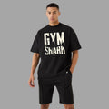 ROUND NECK | BLACK | GYM SHARK - Teestra