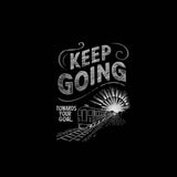 ROUND NECK | BLACK | KEEP GOING - Teestra