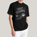 ROUND NECK | BLACK | KEEP GOING - Teestra