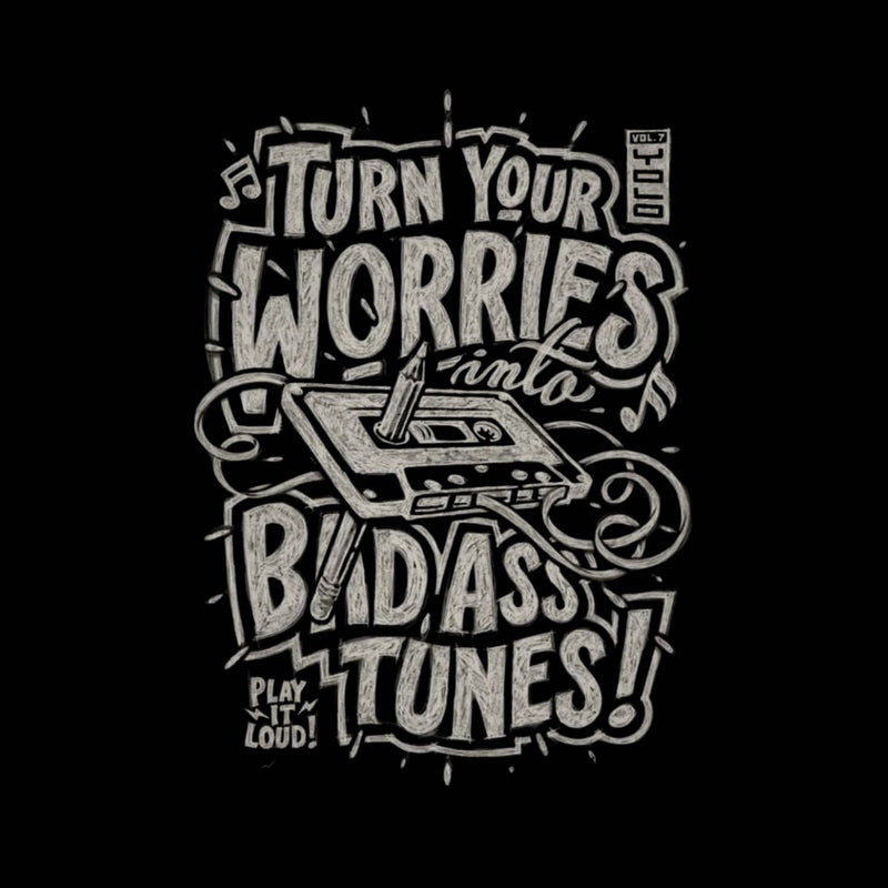 ROUND NECK | BLACK | WORRIES - Teestra