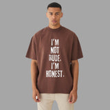 ROUND NECK | BROWN | RUDE - Teestra
