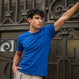 Royal Blue Plain Round Neck Tshirt - Teestra