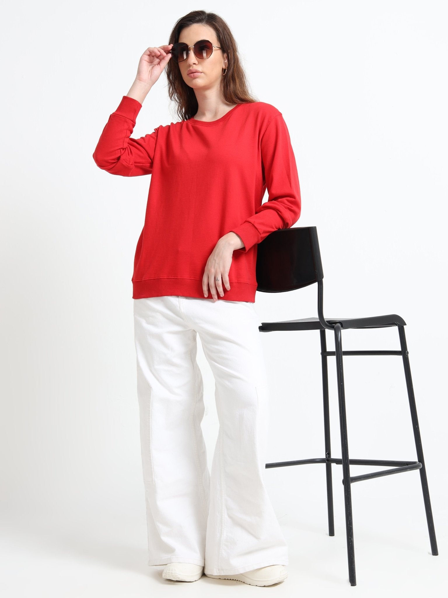 SWEATSHIRT | WOMEN | FIRE RED - Teestra