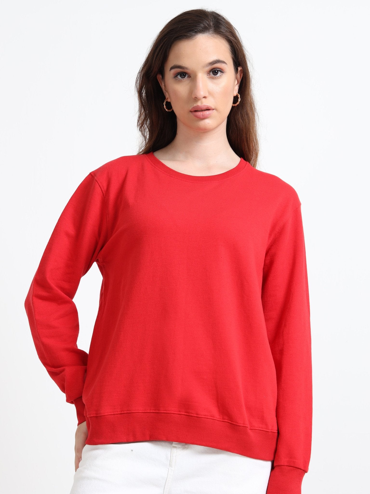 SWEATSHIRT | WOMEN | FIRE RED - Teestra