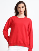 SWEATSHIRT | WOMEN | FIRE RED - Teestra