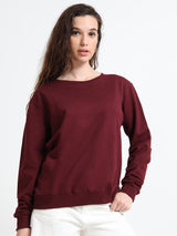 SWEATSHIRT | WOMEN | WINE - Teestra