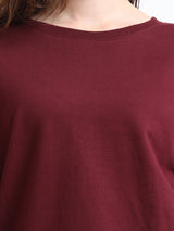 SWEATSHIRT | WOMEN | WINE - Teestra
