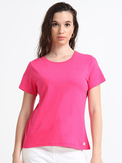 Women's Everyday Cotton Top - Bubblegum Pink