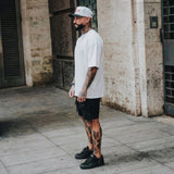 Heavy Gauge Oversized White Solid T-Shirt | 240 GSM Thick Cotton