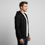 Zippered Hoodie | Black - Teestra
