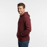 Zippered Hoodie | Burgundy - Teestra