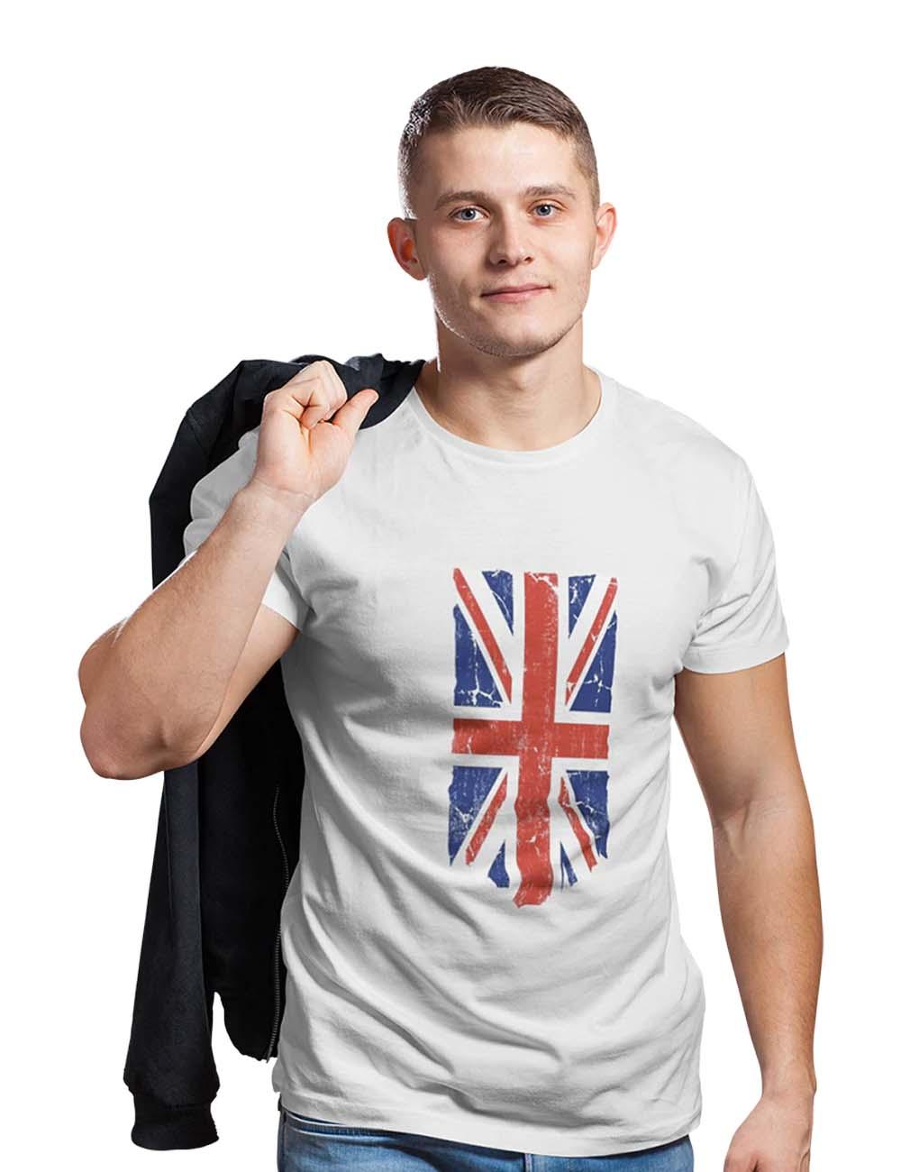 United Kingdom Flag (White) - Teestra