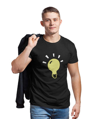 Light Bulb Idea (Black) - Teestra