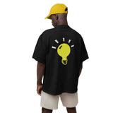 OVERSIZED | MEN | BLACK | LIGHT BULB - Teestra