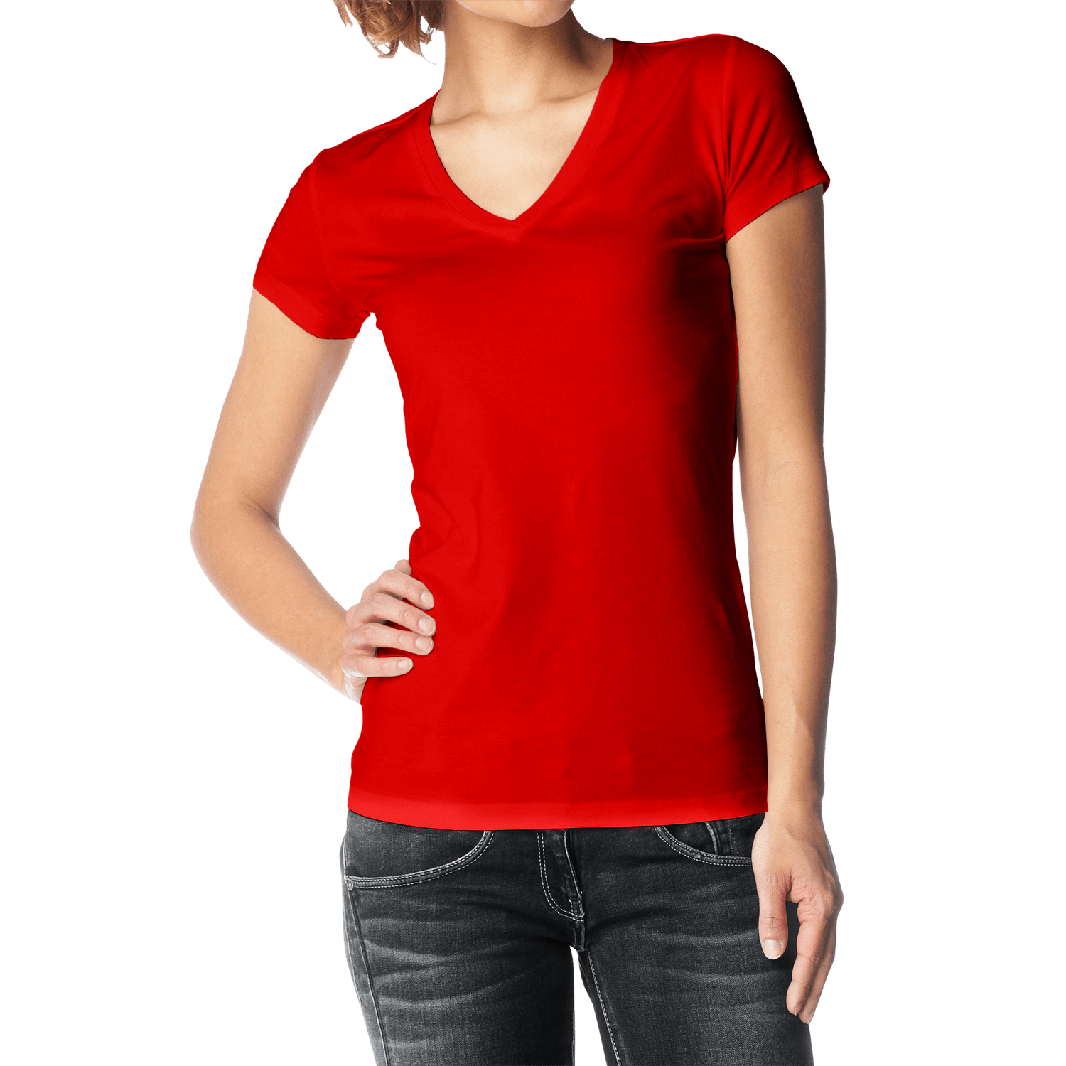 Women's round neck Grey/Navy/Red Value pack - Teestra