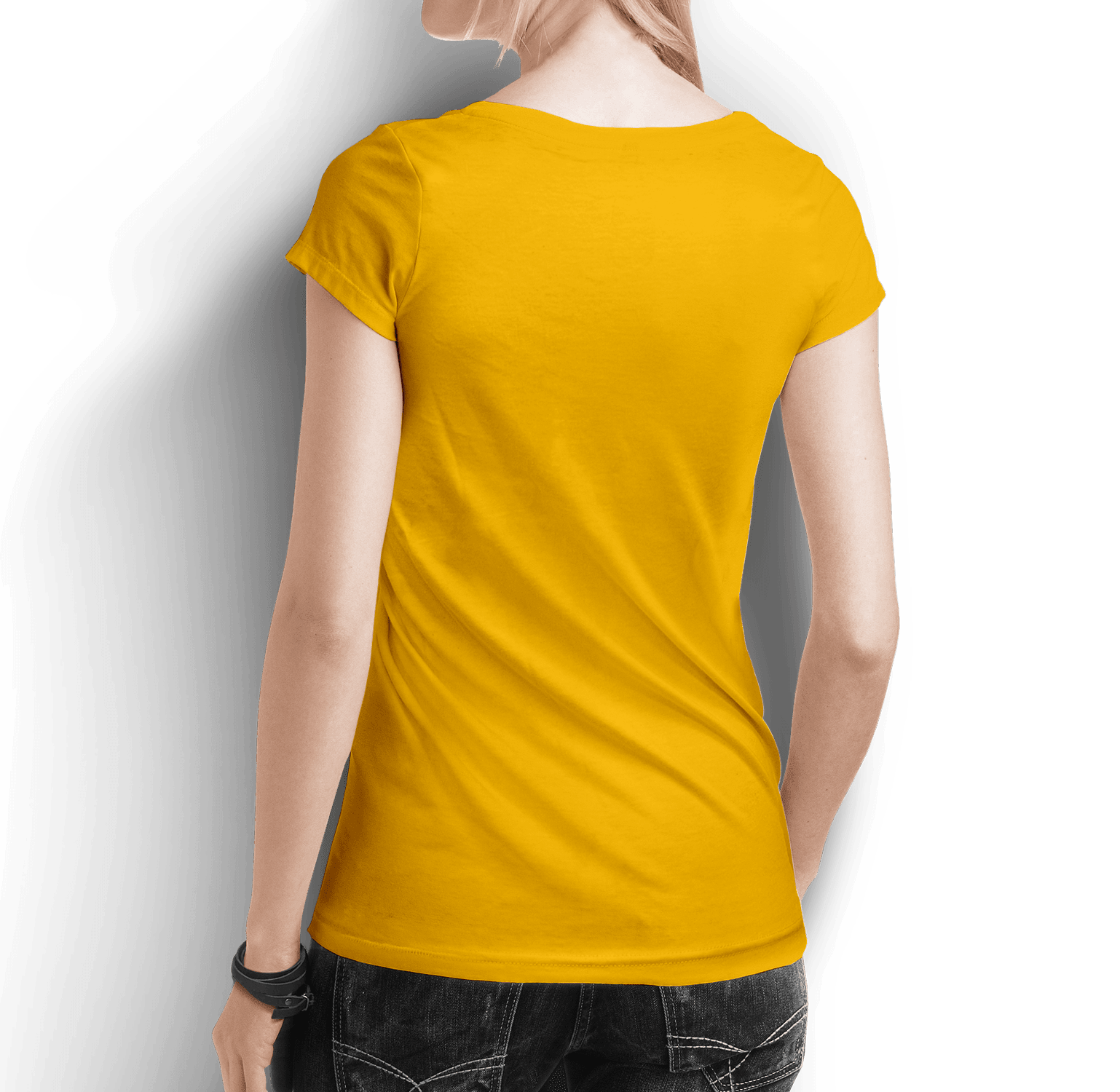 Women's round neck Navy/Mustard/White Value pack - Teestra
