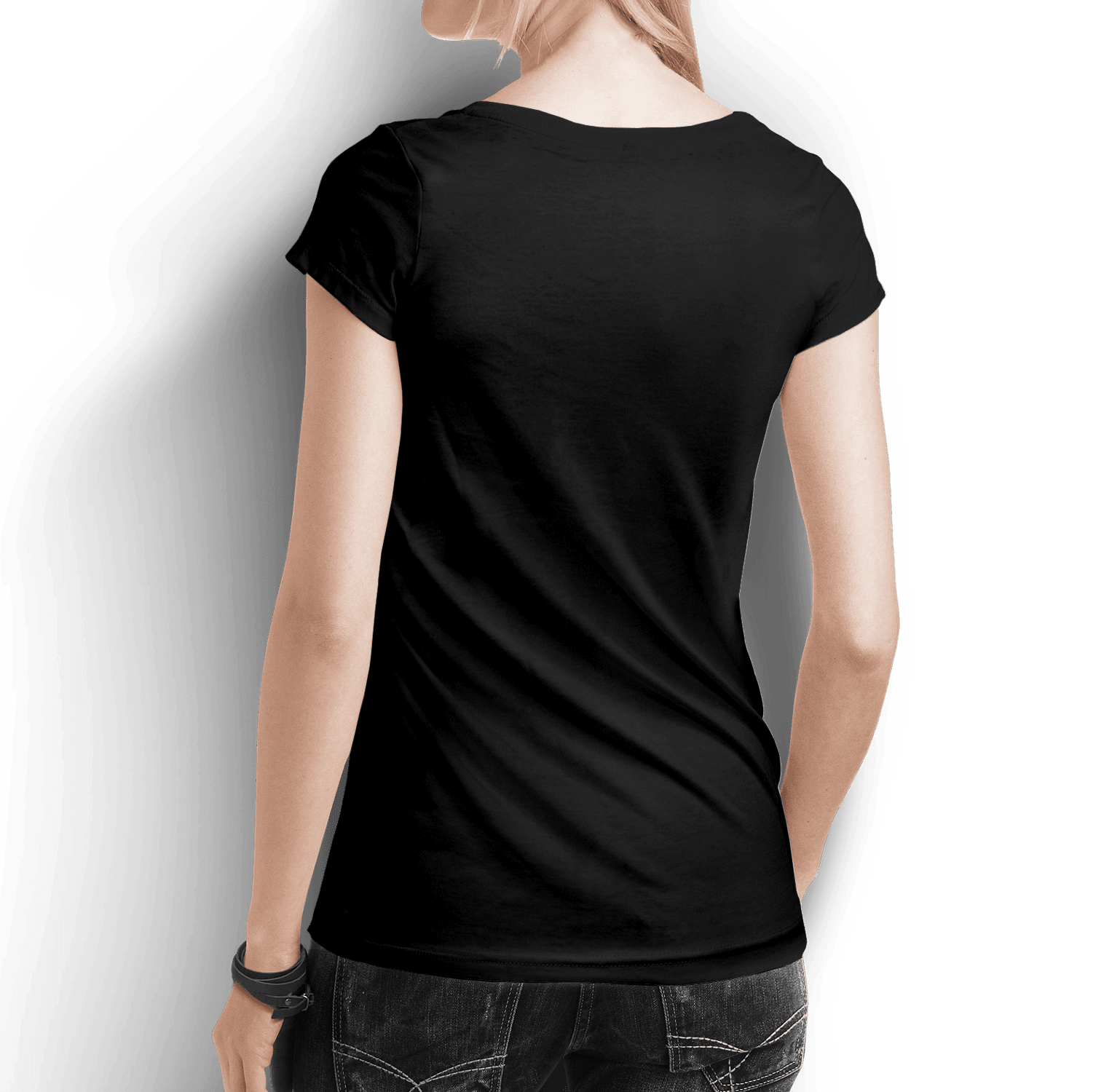 Women's round neck White/Black Value pack - Teestra